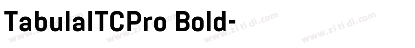 TabulaITCPro Bold字体转换